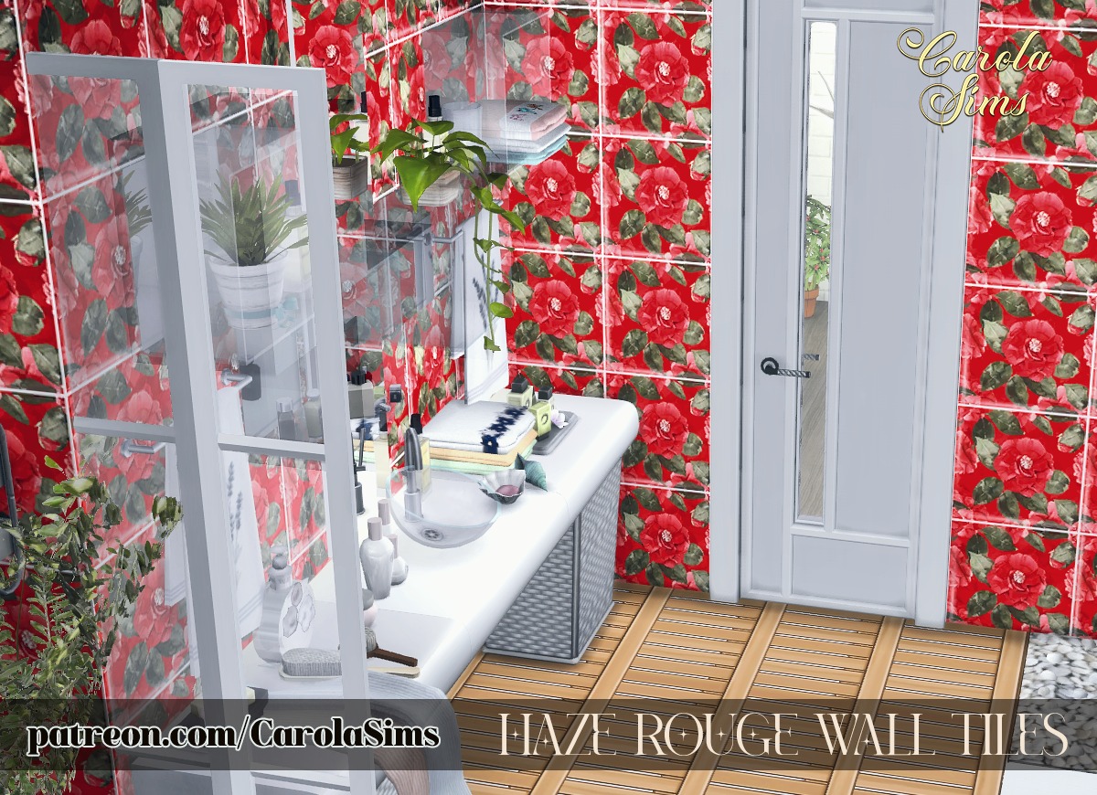Haze Rouge Wall Tiles
.
.
.
Haze Rouge red tiles on bathroom walls
.
.
.
.
.
.
.
#sims4buildmode #sims4tiles #bathroomtiles #buildmode #sims4decor #tiles #tiledecor #redtiles #redcolor #walltiles #bathroomwall #redwall #thesims4 #bathroomdecor #simstagram #hazerouge #hazerougetiles #sims4walls