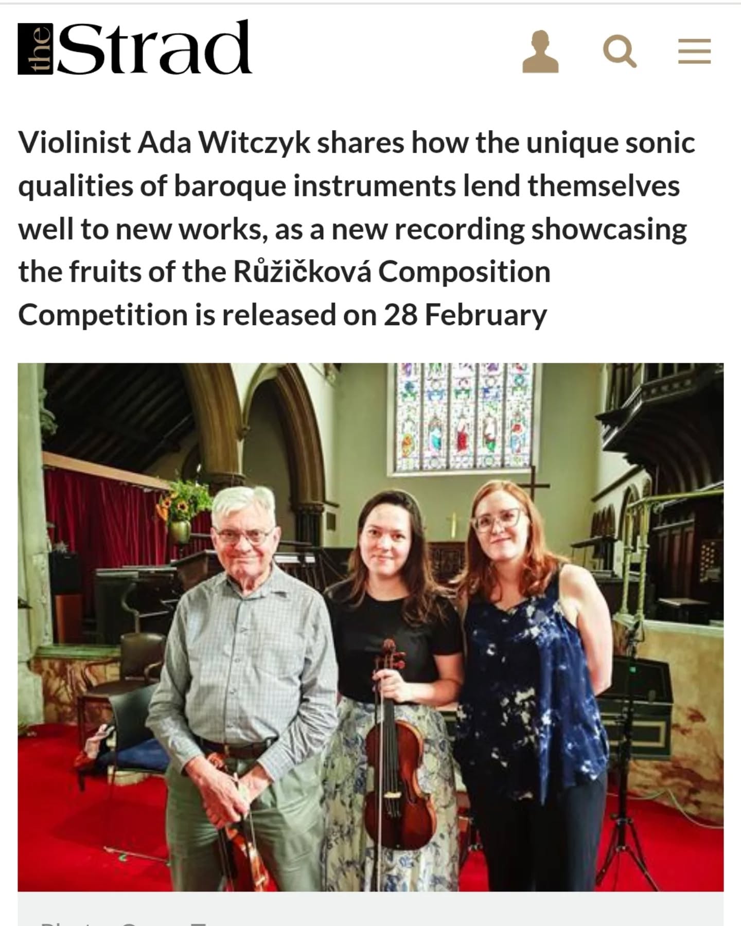 Thank you so much @the_strad_ for featuring my article on New Baroque commissions and the new album! ✨️
Have you heard it yet?
New Baroque - Sonatas is available on all digital streaming platforms now! 💜