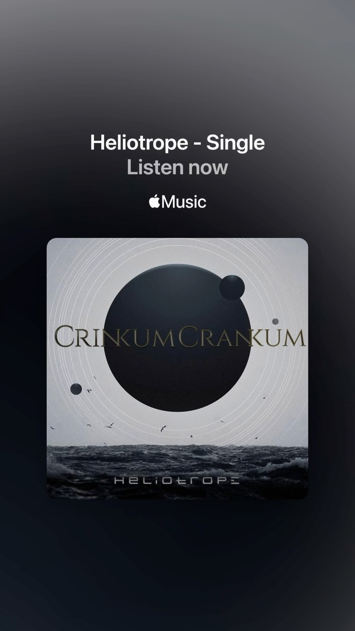 Now streaming on Apple Music, Spotify, Tidal, Google Play, Amazon and more. New 3 song EP www.crinkumcrankumband.com for all links (in bio)