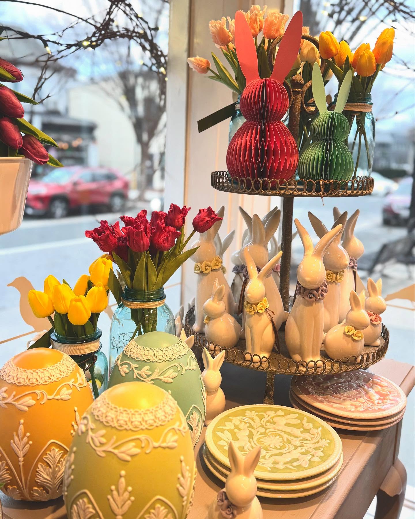 Even on the dreariest days, spring finds a way to shine in The Nest. A little spring magic can lift your spirits!
I stopped in for a bit today. Seeing some of my team members and how they have kept up The Nest while I’ve been away makes me so happy.
All of the cards and well wishes from our Nest friends brings me warmth….I’m hoping to return to my happy place soon.
Best-
Kathi