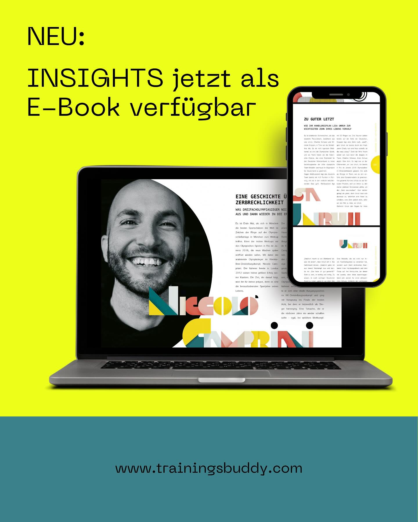 Das INSIGHTS Buch gibt es jetzt auch als E-Book für all deine mobilen Endgeräte.
Informationen dazu, findest du auf der Trainingsbuddy Homepage.
#trainingsbuddy #shooting #issf #archery #olympics #training
