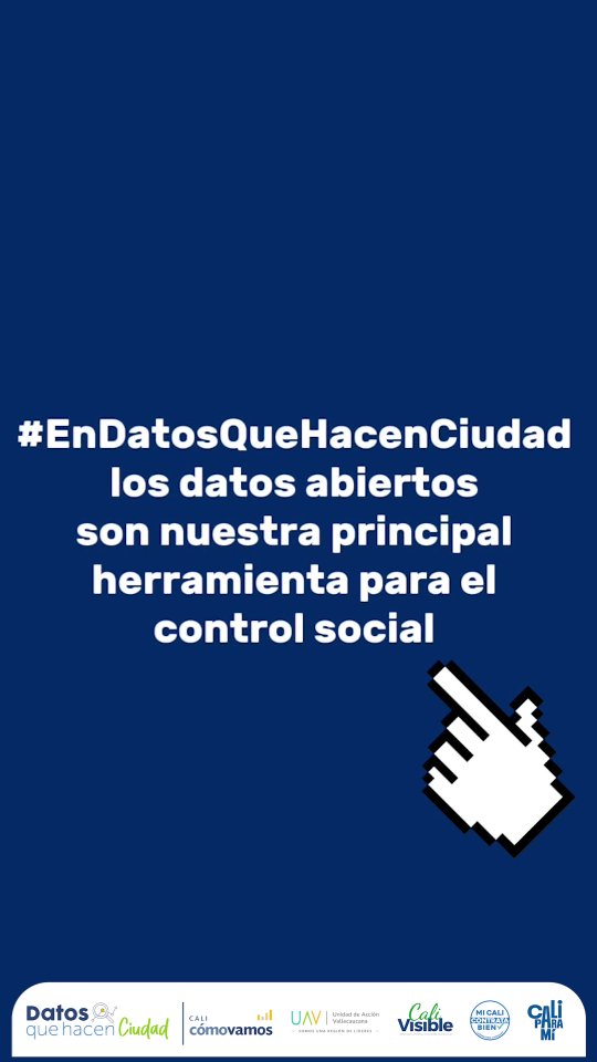 📊✨ ¡Celebramos la Semana Internacional de los #DatosAbiertos! Desde #DatosQueHacenCiudad seguimos impulsando la transparencia con herramientas para monitorear los recursos públicos. Los datos abiertos son de todos y para todos: hazlos parte de tu participación ciudadana. 🚀
En 2024 entregamos herramientas a más de 5️⃣0️⃣0️⃣personas, con información clave sobre el Plan de Desarrollo, contratación pública y la gestión del Concejo Distrital. Este 2025 seguimos con ➕datos, ➕análisis y ➕oportunidades para fortalecer la eficiencia y rendición de cuentas. 📈💡
🔍 Sigue los informes y novedades en nuestras redes. ¡Tu participación es clave para construir una ciudad más transparente! 👊🏽
#Transparencia #ParticipaciónCiudadana #DíaDeLosDatosAbiertos #OpenDataDay
@uav_valle @micalicontratabien @calicomovamos @calivisible #CaliParaMí