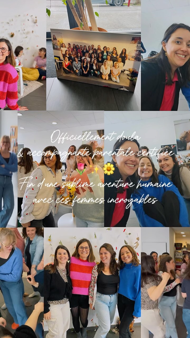 Il y a un peu plus de 2 ans, après une seconde grossesse, un second post-partum, et une seconde reprise de travail après deux congés parentaux , j’ai décidé de donner un nouveau sens à ma vie et de changer complètement de métier 👩🏼💻
Après de longues recherches et un long travail sur moi, je me suis inscrite à cette formation, vu sur le net. Je me souviens encore de ma réaction après avoir parcouru le site internet de @lbdcformations 🧡 et m’être dit « mais c’est exactement ça que je veux faire ! 🥹 » . J’aurai tant rêvé avoir une doula pour mes grossesses et mes maternités 🙏🏼. J’ai foncé (presque) les yeux fermés sans trop me poser de questions (j’en ai quand même parlé à ma famille et mon chéri hein 😃). Bref, vous l’avez compris, en quelques jours, j’ai envoyé ma candidature puis j’ai été acceptée ✅🍀.
Aujourd’hui, après presque deux ans de formation, de transmissions, de partages d’expériences, de rencontres toutes plus belles les unes que les autres, je peux le dire : j’étais bien loin de m’imaginer que j’allais vivre une telle aventure, sûrement ma plus belle aventure humaine 🌸.
Je vois la vie sous un nouveau prisme, grâce à toutes ses rencontres et ses transmissions. Merci à mes formatrices @camille_enfamille & @elise_didgeridoula_mamatoto pour toutes les richesses qu’elles m’ont transmises, et aussi à toutes mes douces sœurs, pour leur présence, leur partage, leur soutien et pour tous ces beaux moments ♥️
Le monde est peuplé de belles personnes ✨
Je suis officiellement doula et accompagnante parentale certifiée et je suis plus que prête à accompagner, prendre soin des futures et jeunes mamans et parents, à offrir un soutien bienveillant et personnalisé à chaque famille, et à créer un espace de sérénité lors de ces moments précieux d’une vie 🌙
Tendrement,
Priscille 🌻