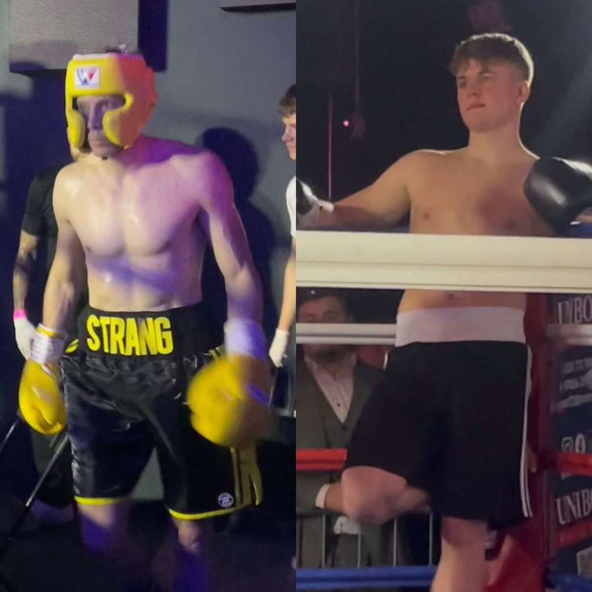 Taken me a couple of days to get round to this, but on Saturday two warriors stepped into the square circle to represent my club.
Ian Strang and Jacob Shattock.
First up was Ian, at 49 years of age, stepped into the ring against a strong lad 20 years younger than him. Ian came out in the first round and put a lot of pressure on his opponent and boxed very well. However after taking a big shot at the end of the 1st round, he was not fully recovered and was stopped in the second. Huge respect for Ian stepping into the bout, his opponent was tough, had good technique and above all was a sound and respectful guy. Props to his team @hh_boxingfitness for bringing their A game.
Second we had Jacob Shattock. At just 18 Jacob is just finding his feet in the Adult category. His opponent was tough as nails and gave him some serious hits. Jacob was technically out working his opponent using his lead hand to control. In the second round Jacob lost his concentration and took some bombs but gritted through. In the 3rd Jacobs 18 year old lungs gave him the edge as his opponent showed fatigue. Jacob came away with the victory. Big thanks to Bobby and his team for making this one happen.
A big shout out to @morrishnicholas and his team @britanniagym for putting on a great show.
As always, win or lose I’m dead proud of my boxers. On to the next 🥊🥊🥊