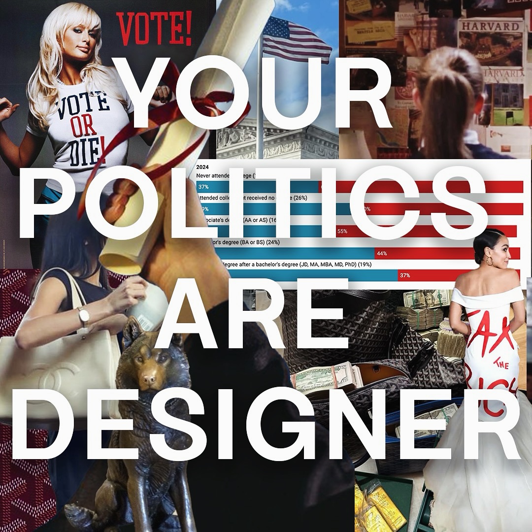 After the 2025 election, an infographic on the correlation between education levels and voter preferences went viral. Our featured journalist Ella Hutnick, a senior at Northeastern University, is questioning how reactions to this data reveal the lack of accountability amongst privileged liberals pursuing higher education.
Class is in session… that degree is cute but so is action.
YOUR POLITICS ARE DESIGNER - NEW ARTICLE OUT NOW!! 🎓 by @ellahutnick visuals by @breatheableart
.
.
LINK IN BIO 🔗 READ NOW
.
#styleblog #fashionblog #girlblog#shewearsthepants #girlyblog #y2kstyle #popcultureblog #popcultureart #girlblog #styleblog #popcultureblog #genz #politics #politicaljournalism #collegelife #jobsearch #journalism