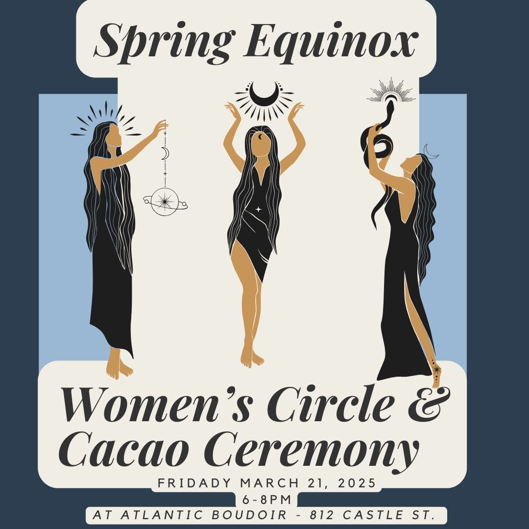 🌸✨ Spring Equinox Women's Circle: A Celebration of Renewal & Sisterhood! 🌸✨
Join us on Friday, March 21st for a magical evening of connection, growth, and celebration as we welcome the Spring Equinox! 🌟 Hosted by Caroline from Lighthouse Life Coaching, in partnership with the beautiful @atlanticboudoir and the enchanting @LavenderRainEmporium, this special event is designed to nurture your spirit and ignite your inner light.
What to Expect:
🌸 Astrological Forecast: Dive into the celestial insights guiding us through this season of renewal.
🌸 Oracle Readings: Receive personalized guidance to illuminate your path forward.
🌸 Sacred Cacao Ceremony: Open your heart and connect with the divine feminine within.
Why Join Us?
As the earth awakens from its winter slumber, we gather to honor the balance of light and darkness, and the promise of new beginnings. This is a time to shed what no longer serves you and bloom into your full potential. Let's come together to celebrate sisterhood, empowerment, and the beauty of rebirth!
Details:
Date: Friday, March 21st
Time: 6:00 PM - 8:00 PM
Location: Atlantic Boudoir
Registration: Secure your spot now on Eventbrite (link in bio)
Let's Bloom Together! 🌼
Share this post with your sisters and friends who are ready to embrace the vibrant energy of Spring! Let's create a night to remember, filled with laughter, love, and the magic of connection.
#SpringEquinox #WomensCircle #SisterhoodRising #LighthouseLifeCoaching #AtlanticBoudoir #LavenderRainEmporium