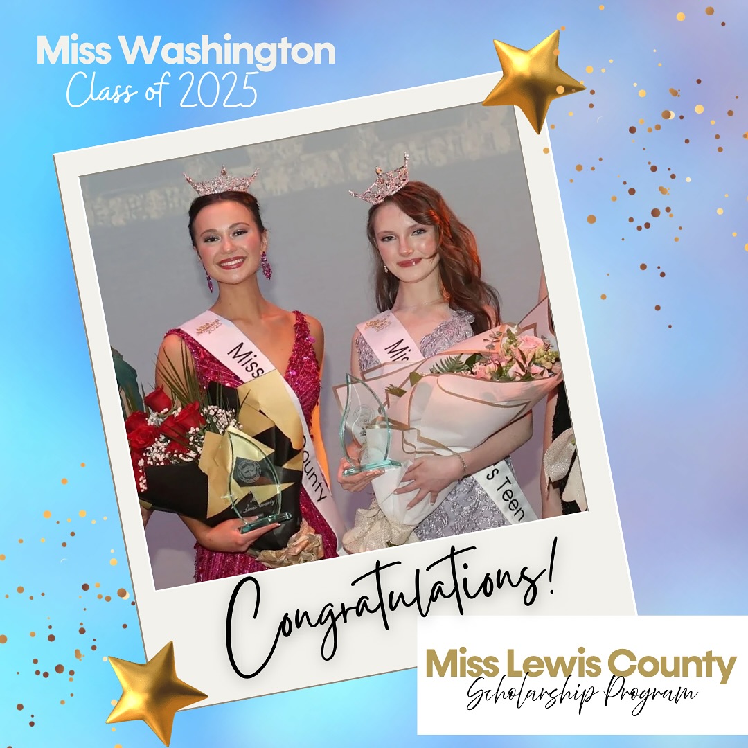 Please welcome @misslewiscountywa 2025, Madeline Scalici and @misslewisteenwa 2025, Hailey Sturdevant. They were crowned on Saturday at Corbet Theatre!
#roadtomissamerica #roadtomisswashington #misswashington #missamerica #missamericasteen