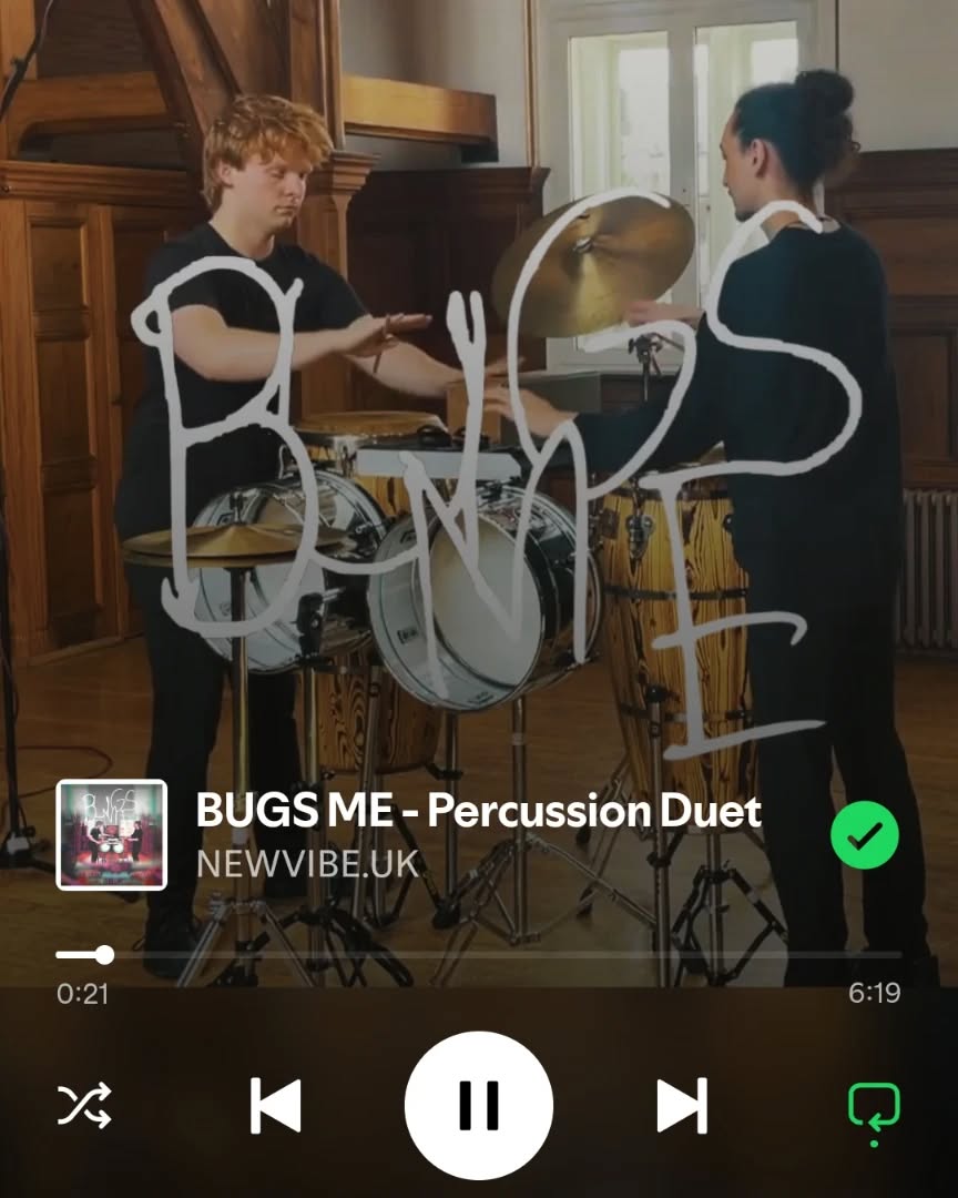For your playlisting, brain-scratching pleasure!
On all platforms✨
WWW.NEWVIBE.UK
#percussion #percussionist #classicalmusic #newclassicalmusic #percussionduo #music