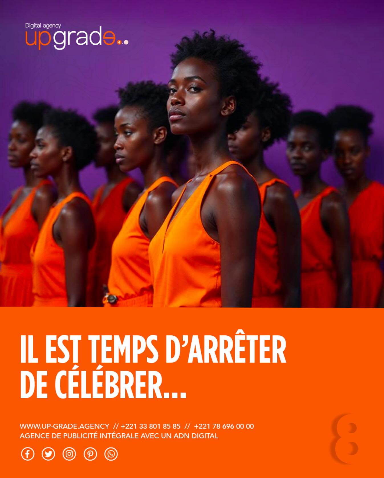 En cette journée spéciale, réfléchissons à l’impact des femmes dans notre secteur et au-delà. Chez Upgrade Agency, nous croyons en une communication responsable qui promeut les valeurs d’égalité et d’inclusion. Engagez-vous avec nous pour un avenir meilleur !
#JournéeDesDroitsDesFemmes #Égalité #MarketingResponsable #UpgradeAgency