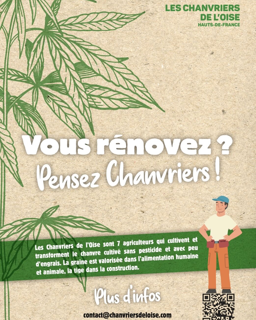 🌱Salon Habitat au Tigre. Dernier jour pour nous retrouver sur le stand d’Habitat Rénové. Venez découvrir nos solutions d’isolation naturelle !
#chanvre #materiauxbiosourcés #materiauxbiosources #materiauxnaturels #isolation #renovation #rénovation #hautsdefrance #oise #margnylescompiegne #cclvd #plainedestrees