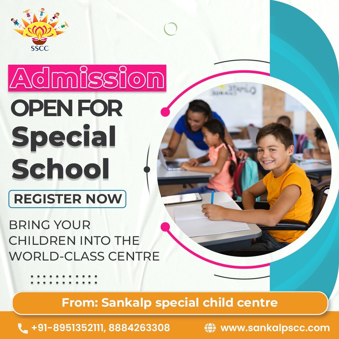 🌟 Admissions Open for Special School! 🌟
Give your child the best opportunity to grow, learn, and shine at Sankalp Special Child Centre! 🏫✨ Our world-class facilities and expert educators ensure a nurturing environment for children with special needs. 💖📚 Let’s empower every child with love, care, and the right education.
📌 Register Now and take the first step towards a brighter future! 🌈💡
📞 Contact us: +91-8951352111, 8884263308
🌍 Visit: www.sankalpscc.com
#SpecialEducation #InclusiveLearning #EmpowerEveryChild #AdmissionsOpen #SpecialNeedsSchool #SankalpChildCentre #BrighterFuture #RegisterNow