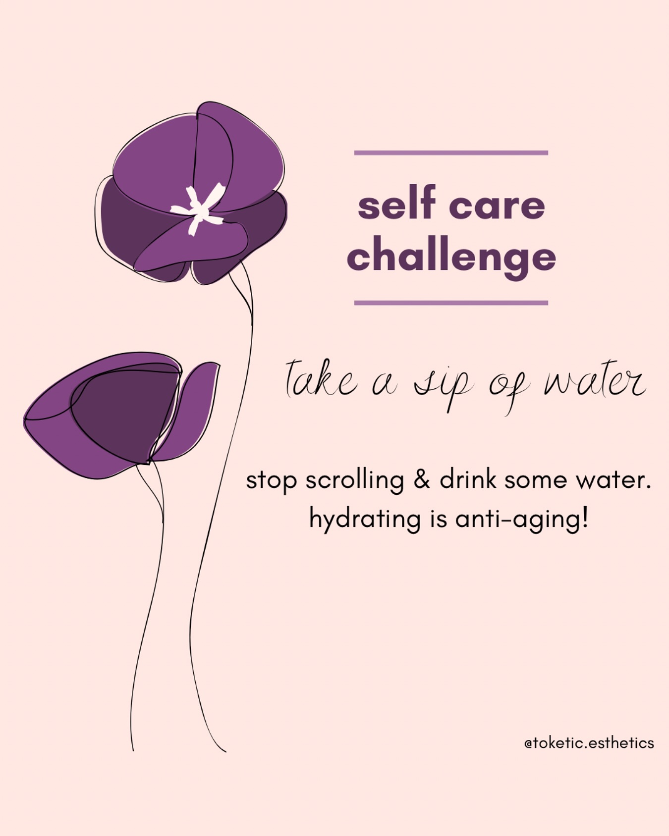 When was the last time you had any water?
💧Take a lil sip of water & soak in those feel-good, mood-boosting, anti-aging benefits. It’s that easy ✨
#antiaging #aginggratefully #agingwell #hydrate #water #lifestyle #selfcare #selfcaresundays #healthyskin #wellnesshacks