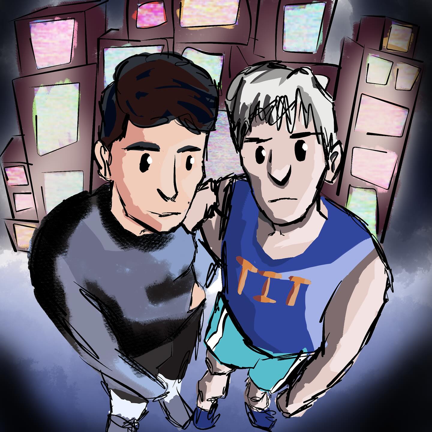 Soooo I was playing the new mine turtle game and I had to delete my most recent post so survive. It payed off I won! So here’s the re-upload of the Dan and Phil thing.
Yesterday I went to see DanAndPhil live for the first time! Genuinely a magical show. While waiting to be seated I doodled the tour poster. Thank you to @chloebalmain06 for coming with me and massively showing me up in the outfit department, even in the Scottish weather.
#danandphil #tit #terribleinfluencetour #danhowell #phillester #mineturtle