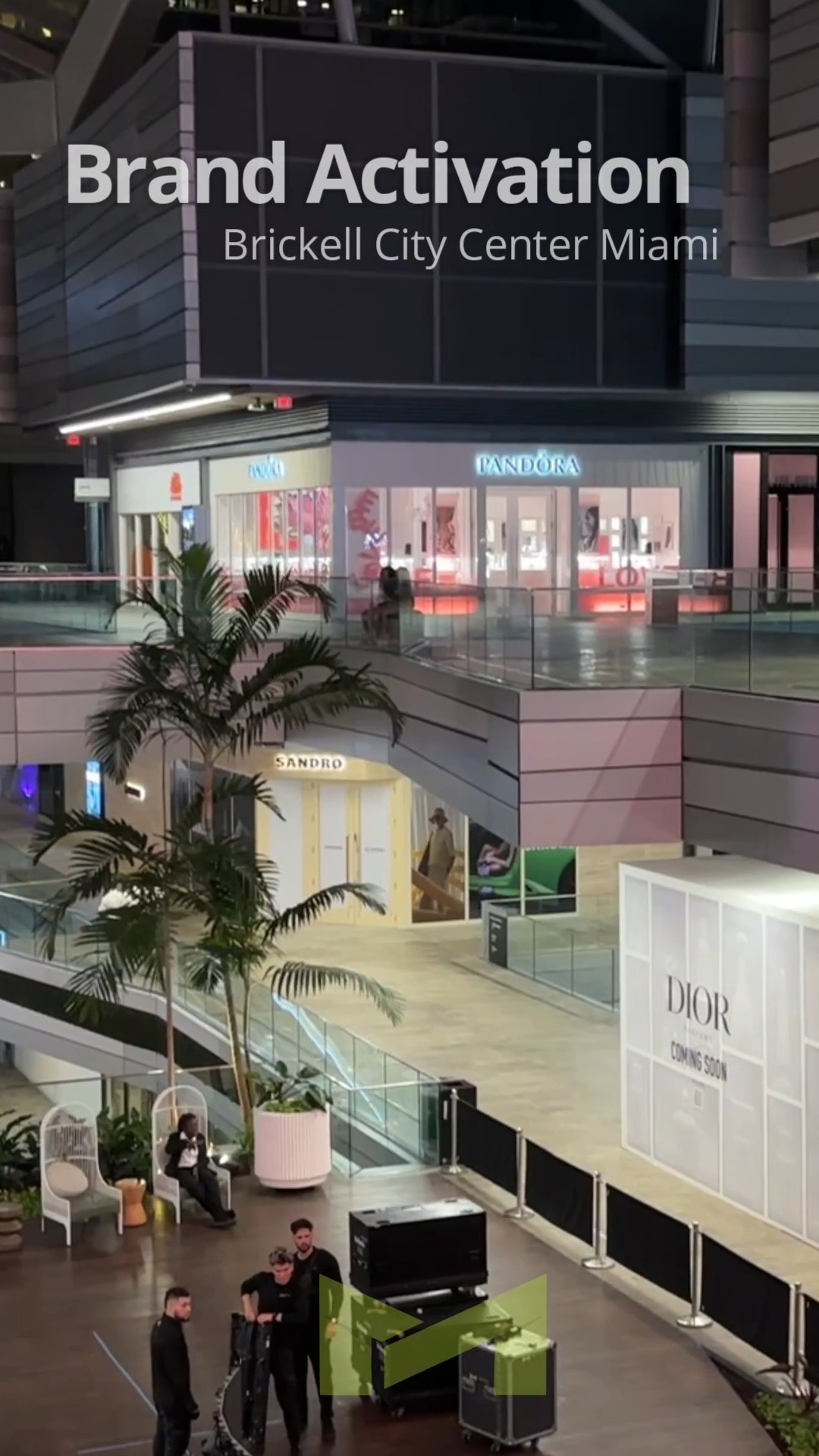 Our 30 x 9 foot "wave" brand activation install in action at Brickell City Center. Special thanks to the Swire Properties Operations team -allowing us to deliver a safe, cable-free cleanest install ever. @visit_tenerife, @newlinkgroup, @brickellcitycentre, @hire.us.here