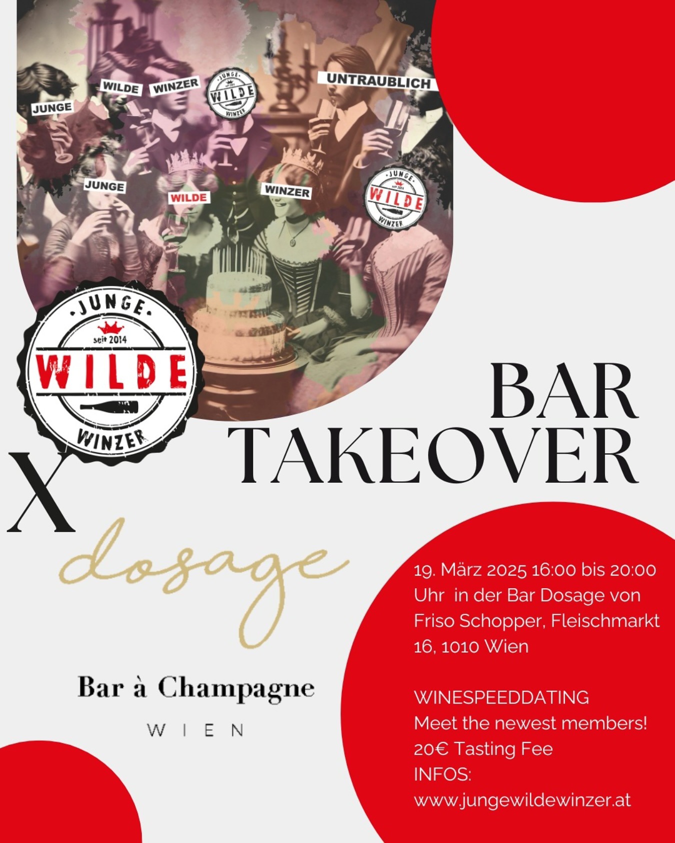 ORANGEWINE STATT SCHAMPUS? PET-NAT STATT BLANC DE BLANCS? 😱 Das 1. BAR TAKEOVER DER JWW WIRD IN DIE REALITÄT UMGESETZT! 🍾 Und zwar bei unserem Lieblingschampagnerbaron @instantfriso in seiner Bar @dosage_wien 🍾
Am 19. März 2025 von 16-20 Uhr übernehmen wirdie Bar in der Dosage bei Friso Schopper für einen einzigartigen Bartakeover! Von 16-20 Uhr erwarten euch spannende Weine, neue Mitglieder und ein besonderes Highlight: das 1. JWW-Winespeeddating – probiert euch durch verschiedene Weine und kommt mit den Winzer*innen direkt ins Gespräch. Ein Muss für alle, die Wein abseits des Mainstreams erleben wollen! 🤩🍾
#jungewildewinzer #bardosage #jwwontour