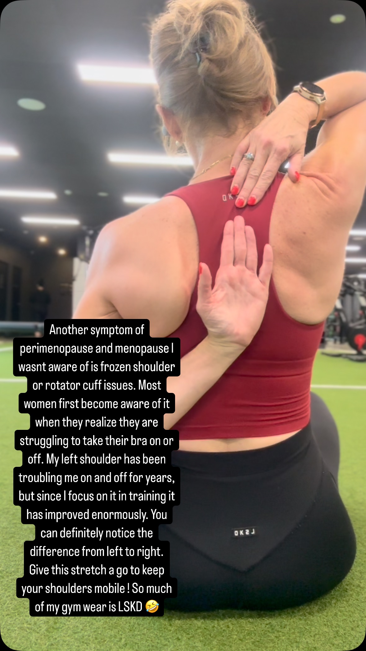 Shoulder issues……a lesser known but very common part of the muscoskeletal issues that come with perimenopause and menopause.
#frozenshoulder #rotatorcuff #rotatorcuffinjury #perimenopausesymptoms #menopausesymptoms