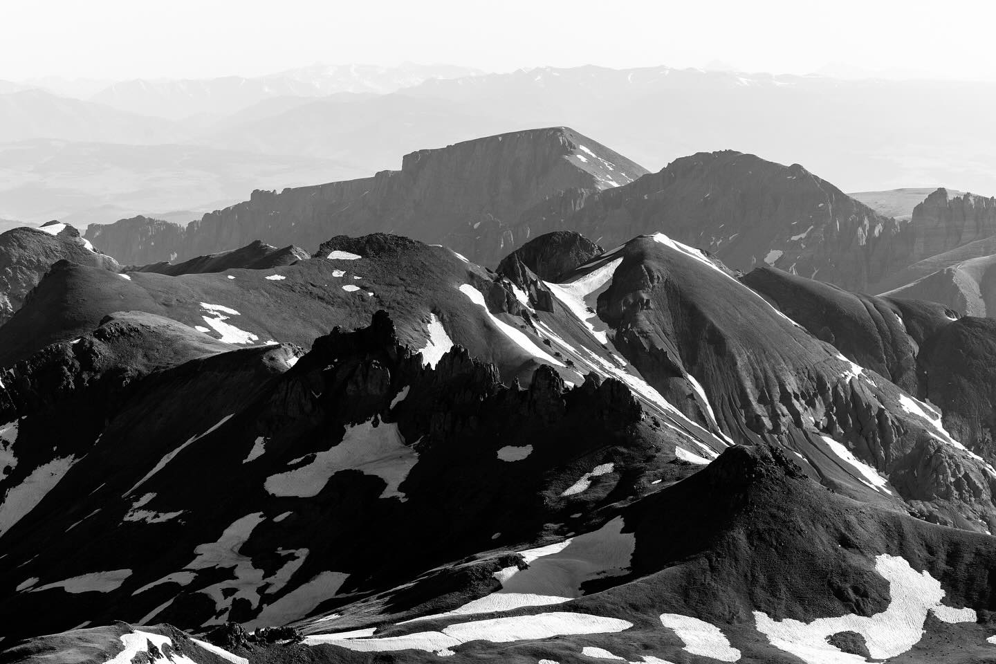 @delilaht: What brings you to nature?
@dustyphotoboy: Nature has always been something that I’ve been drawn to, like a magnet. I keep going back to it. Even if I try to leave it alone for a little while, I end up revisiting what it feels to be a human in the landscape. I’m interested in the balance that nature holds that keeps everything running and in check. It’s also an ever changing and evolving place. Water is another pivotal part of the work. The fact that the Colorado Rockies collect the snow that runs into rivers and tributaries that so many people rely on, makes it such an important place. There are big pipes under the mountains as well that pump water from one side of the mountains to the other. I find that super interesting, and just generally water rights in Colorado. That is where the idea for ‘Melt’ came from in the first place. But it is definitely present in ‘Poems for Colorado.’ There are some images I took in a canyon on a body of water called Morrow Point Reservoir. This water feeds into the Gunnison River which is a tributary of the Colorado River. In this canyon there is a remote campsite and to access it you have to paddle 2-3 hours, depending on the wind, to get to. Back in the day the canyon wasn’t dammed and there used to be a railroad here that ran along the banks of the river. I’ve seen historic images of it and find it super interesting to take photos in the same place in this canyon full of water that was dammed to hold water. In a warming world, water might become the most precious resource and Colorado is super important for lots of surrounding states in this regard.
Check out Dustin’s work in Issue No. 24 of Pearl Press at pearl-press.com/dustinrandallkeirns
-
#pearlpress