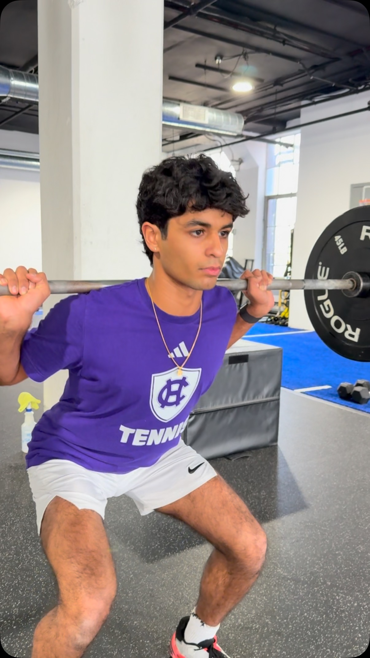 🔥 Barbell Back Squat in action! D1 @aayush.jhaveri recruit is putting in the work — building strength and explosiveness one rep at a time. No shortcuts, just results. 💪🏋️♂️ #D1Bound #StrengthTraining #BarbellSquat #AthleteMindset #PowerMoves