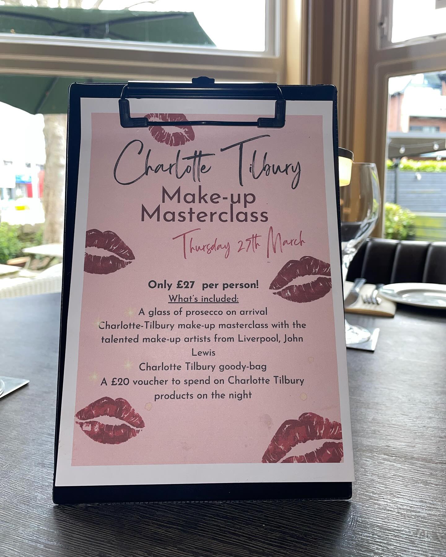 Only 2 weeks to go until Mother’s Day! 💐 Have you found the perfect gift for mum?
Look no further … Our Charlotte Tilbury make-up masterclass is coming up and it’s the perfect gift idea for any make-up or skincare obsessed mum’s or special ladies in our life 💖
Only £27 and lots included!
A £10 deposit required when booking*
