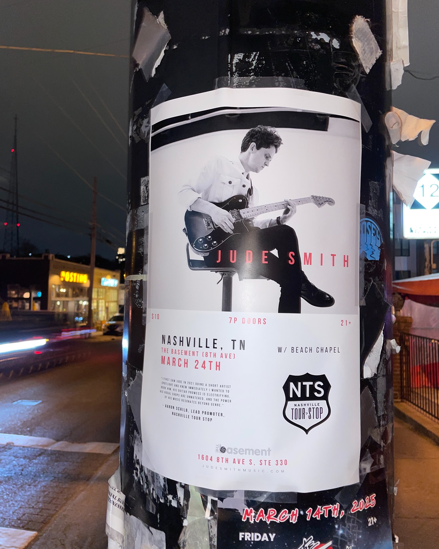 next show: Nashville 3/24 at the Basement (8th Ave) w/ @beachchapelmusic 🎫 tickets in bio
thank you @daddarioandco always supplying the fresh strings and gear ♥️