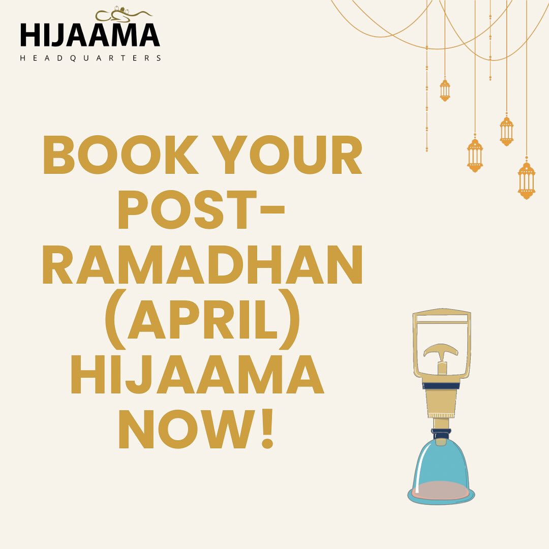 Book your post ramadhan (April) hijaama now!
📩 Dm us for more Information or to Book a session IA.
Male and female therapist available
#cupping #hijama #hijamatherapy #wetcupping #drycupping #ladiescupping #femalecuppingtherapy #femalecupping #southlondon #uk #sunnah #alhamdulilah #cuppingtherapy #detox #deeptissue #deeptissuemassage #benefitsofcupping #holistic #holistichealth #croydon #sportstherapy #deen #legpain #massagetherapy #detox #detoxyourbody #holistichealing #ladieshealth #backpain #ramadan #ramadhan