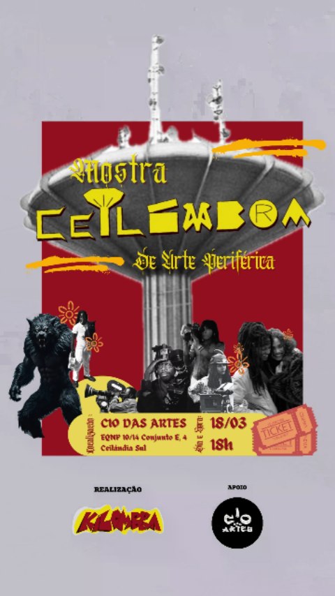 Vamos transformar o @ciodasartes em sala de cinema no dia 18 de março, não perca!
#MostraCeilombra #arteperiférica #djgrazzy #filmes #cinema