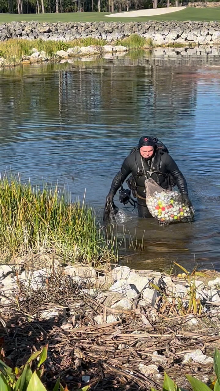 Ever wondered where all the golf balls that land in the lakes go?⛳️🏌️ @justlikenewgolfballs rescues, cleans, and recycles them to look just like new—offering top-quality golf balls at the best prices!🙌🏻 Check them out! 😃