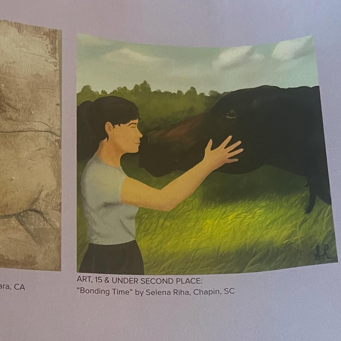 When one of your students gets second place for the annual usdf arts contest and it’s in the 2024 yearbook magazine 🥰🥰