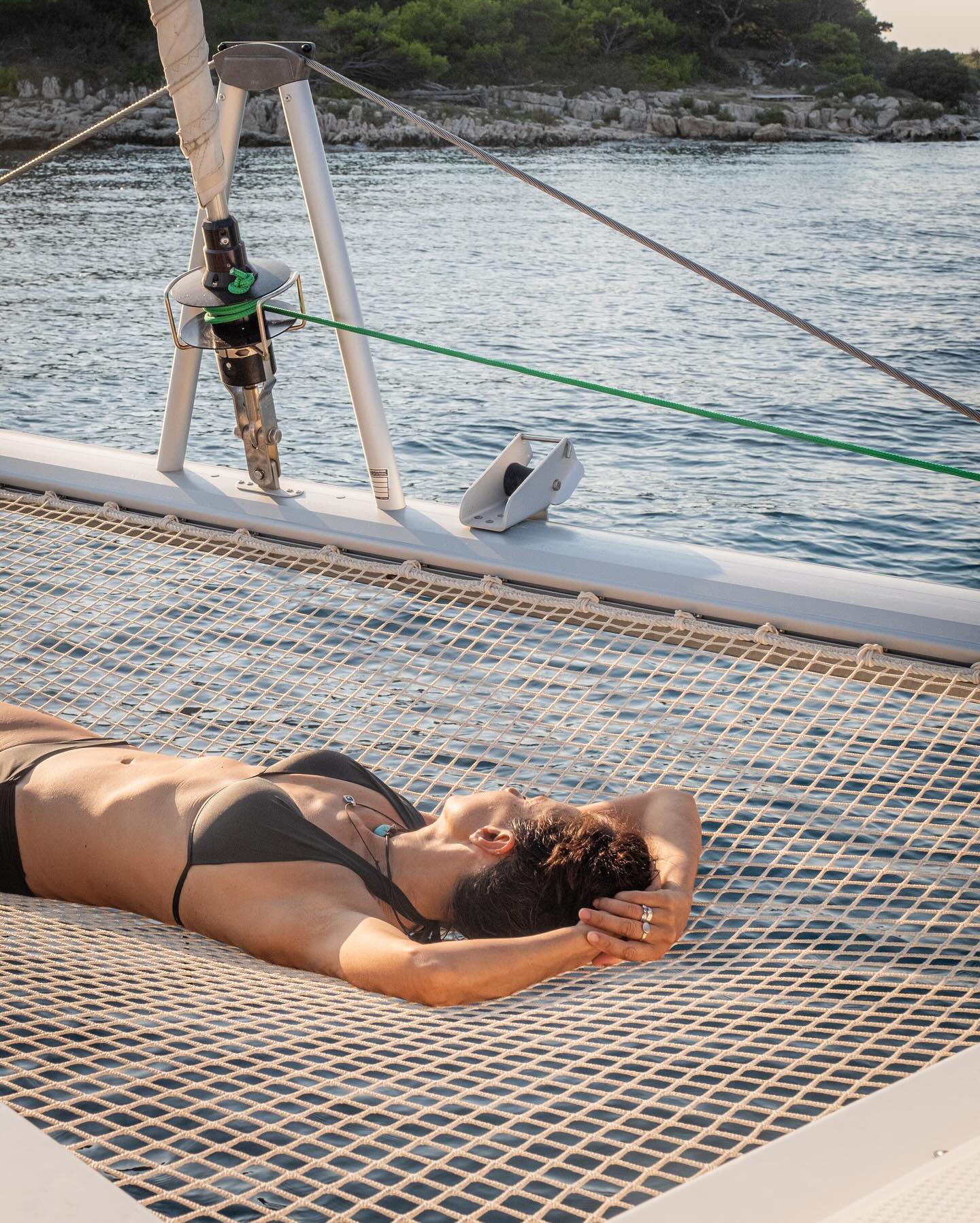 @suzieknight1 enjoying the net sunset 🌞