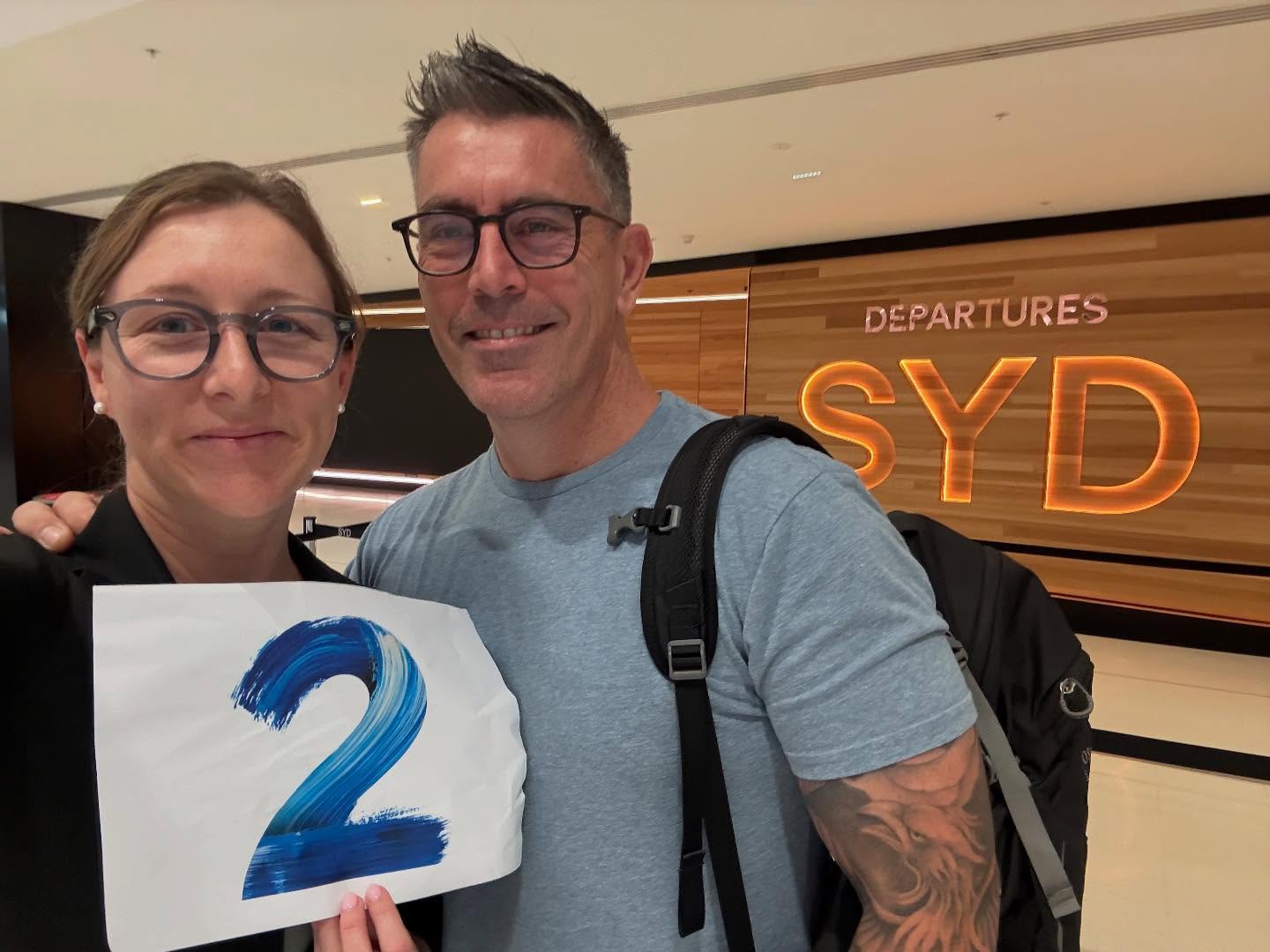 Day 1 photo dump!
1. Departing Sydney Airport
2. The Emirates Lounge
3 & 4. Settling in to our seats and enjoying 5am Möet
5. The little setup for holding stuff
6. Jas taking a lovely nap
7. Having a little 40,000ft Aperol Spritz to pass the time
8. The view from our seats
9-11. The flight attendants surprised us with flowers and cards and desserts!
12 & 13. Polaroids taken by the flight attendants
14. The sunset on the way into London
15. Weird thing of the day… our hotel offers an IV Drip menu. ???