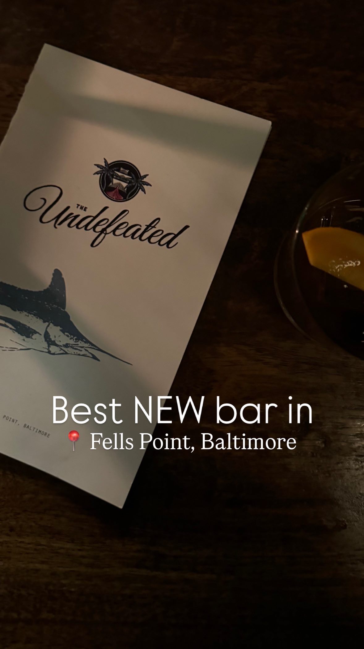 The Undeafted is my new favorite bar in Fells Point. If you love Rum and great cocktails with a cool atmosphere it is the place to be! I have already been a couple times and I enjoy it every time I visit. I really enjoyed the black pearl and their rum old fashioned riff! The bartenders are awesome and make it a great addition to Baltimore!
#fellspoint #fellspointbaltimore #baltimorebars #baltimorerealestate #baltimorecity #baltimore #thingstodoinbaltimore #baltimorefoodies #baltimorecocktails #atlasrestaurantgroup #theundefeated #marylandrealtor