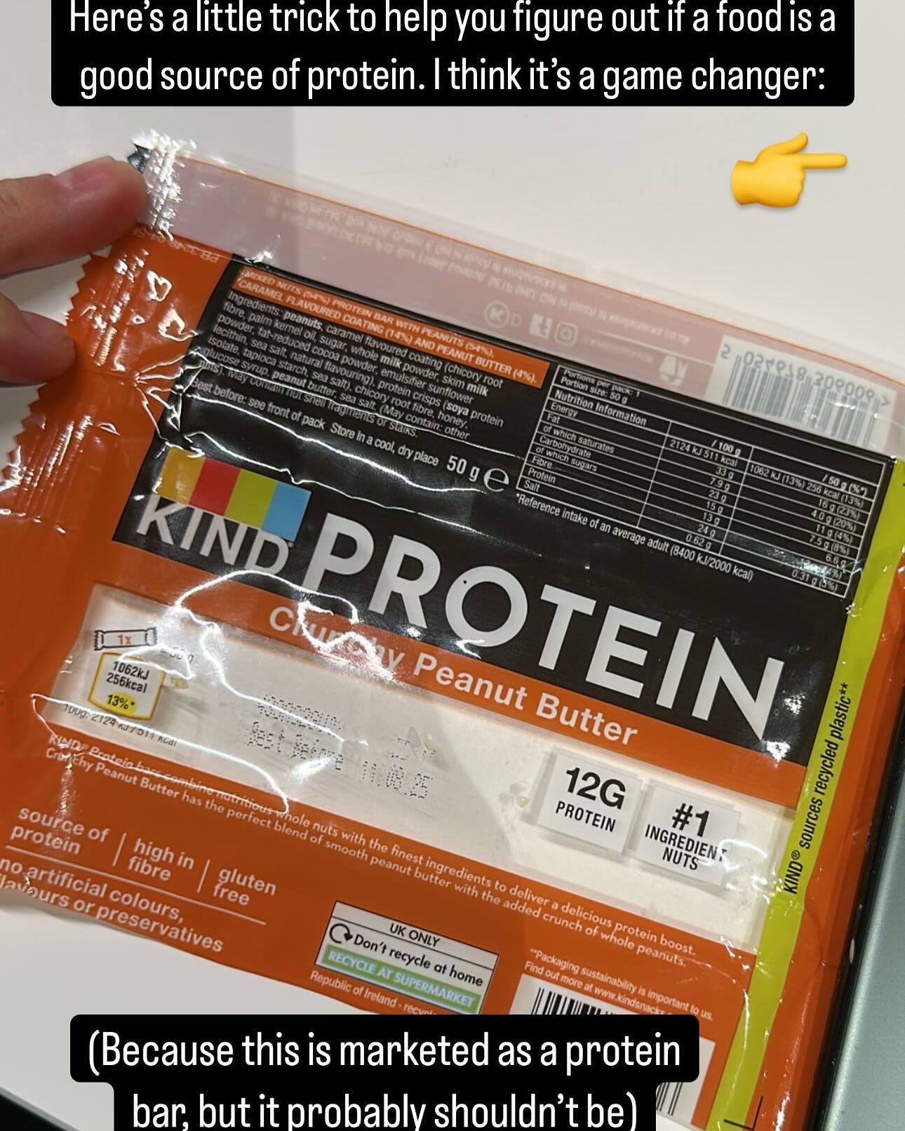 When choosing protein-rich foods, here’s a quick trick to help you assess the protein density: Look at the total calories and take the first two digits (or divide by 10). Compare this number to the protein content in the product. If the protein is higher than or close to the first two digits of the calorie count, it’s a good protein source. If not, it likely isn’t.
While this is a handy guide, remember it’s not a perfect method. It doesn’t account for protein quality, absorption, or other nutrients, so always check the full nutritional profile before making decisions.