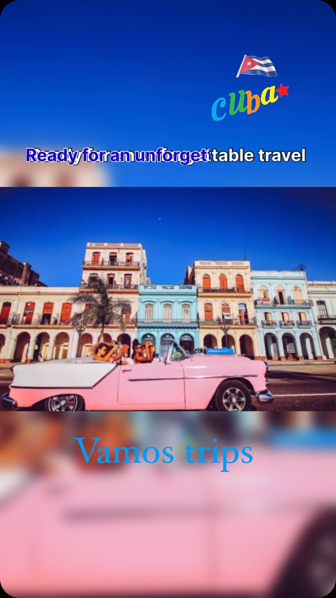 CUBA โ 5 days itinerary ๐
July 25-31
Ready for an unforgettable adventure? Cuba awaits you with its history, culture, and dreamy beaches! ๐จ๐บ Stroll through the cobblestone streets of Old Havana, admire its colorful colonial buildings, and experience the warmth of its people. Discover the Cathedral Square and the Malecรณn, and feel the history surrounding you in every corner.
Relax in Varadero, where white-sand beaches and crystal-clear waters invite you to enjoy paradise. Donโt miss this opportunity!
๐
July 25-31
Your trip includes:
- 3 nightsโ accommodation in Old Havana (Breakfast)
- 2 nights in Varadero (all-inclusive)
-
- Round-trip flight from Mexico City to Havana to Mexico City
- Transfer from Havana to Varadero to Havana
Vamos Trips clients: $ 2,100
Reserve your spot with just $8,00 and pay before your departure. Cuba is closer than you imagine!
Note ********
Have option to book from Cancun, Mexico to Cuba, who reserve earlier. As it includes flight, early booking is recommended.
#cuba #vamostrips #mexicotocuba #havana #varadero #oldhavana #travel2025