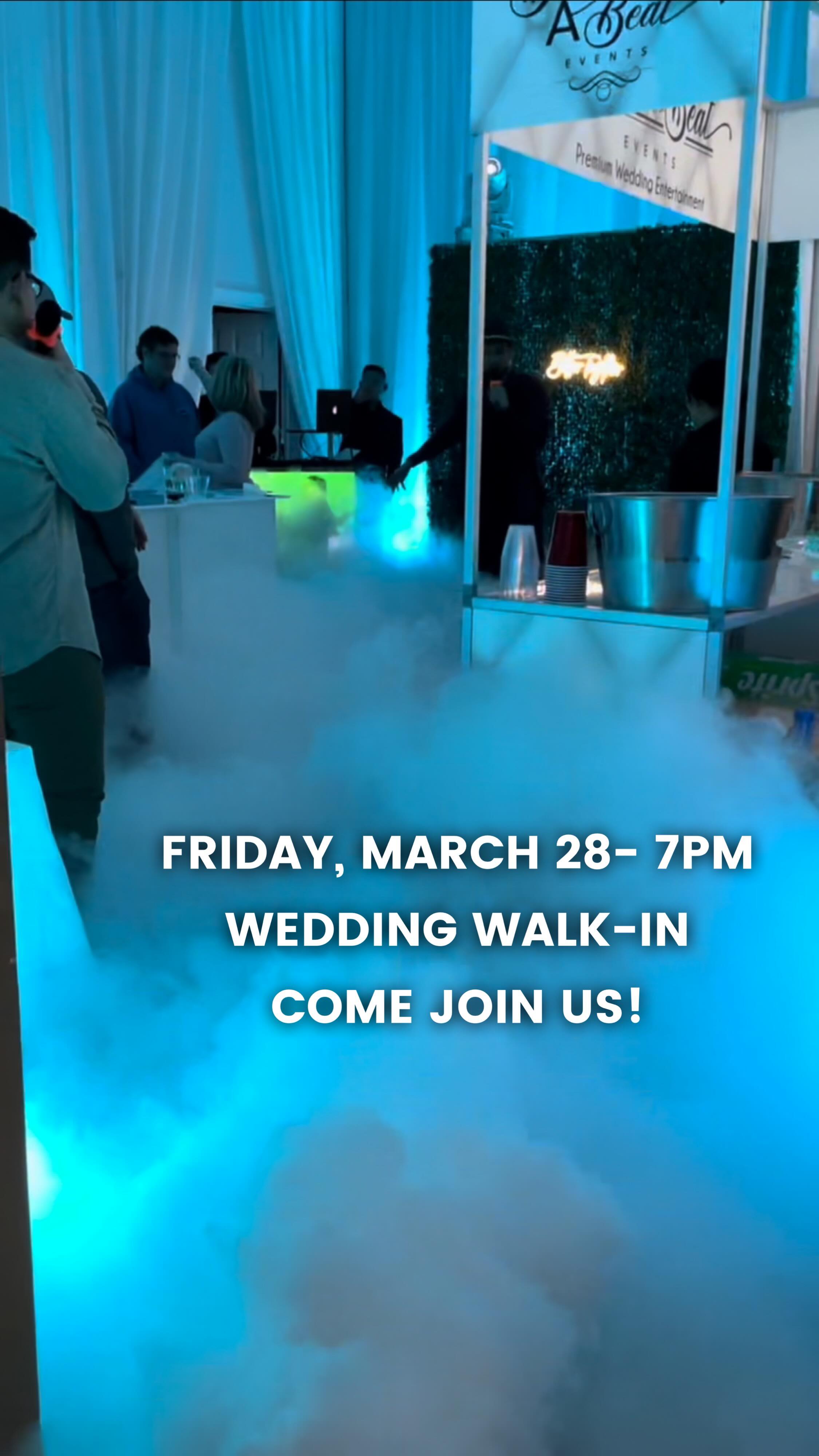 3.28.25 - Wedding Walk In!
We are opening our doors to couples who are planning their wedding event to come and sit down in a more intimate setting at our office to speak about your wedding event and meet our team. Eat some food, have a drink and come experience some unique enhancements that you can add to your event and WOW your guests. RSVP is required the link in bio. Can’t wait to see you there.
.
.
.
#dontmissabeat #entertainment #bride #brideandgroom #brides #bridesmaids #firstdance #celebration #drapery #weddingmusicians #dreamwedding #engaged #groom #beatbot #instawedding #marriage #weddingwire #theknot #weddingday #weddingdecor #weddingdress #weddinggown #weddinginspo #weddingparty #weddingphoto #weddingphotographer #weddingphotography #weddingplanningtime #weddingwire #theknot @njwedding