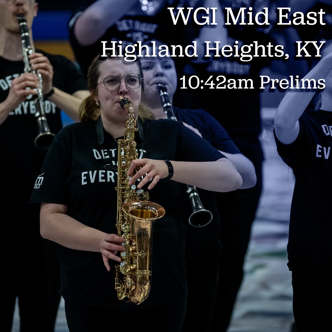 It’s Show Day Detroit!!
NKU + The Motor City = a real good time
Check out the performance in person or online with Flo Marching when we take the floor at 10:42 AM