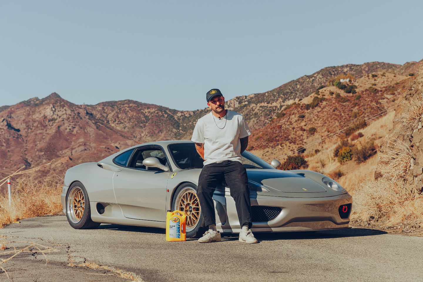 Pennzoil influencer Vin Anatra on set for LMWD the streets of LA.