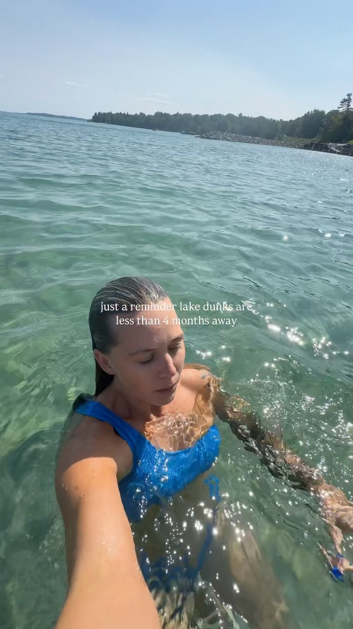 PSA for all who need it: lake dunk szn is right around the corner 🥲🌊
#summer #michigansummer #lake