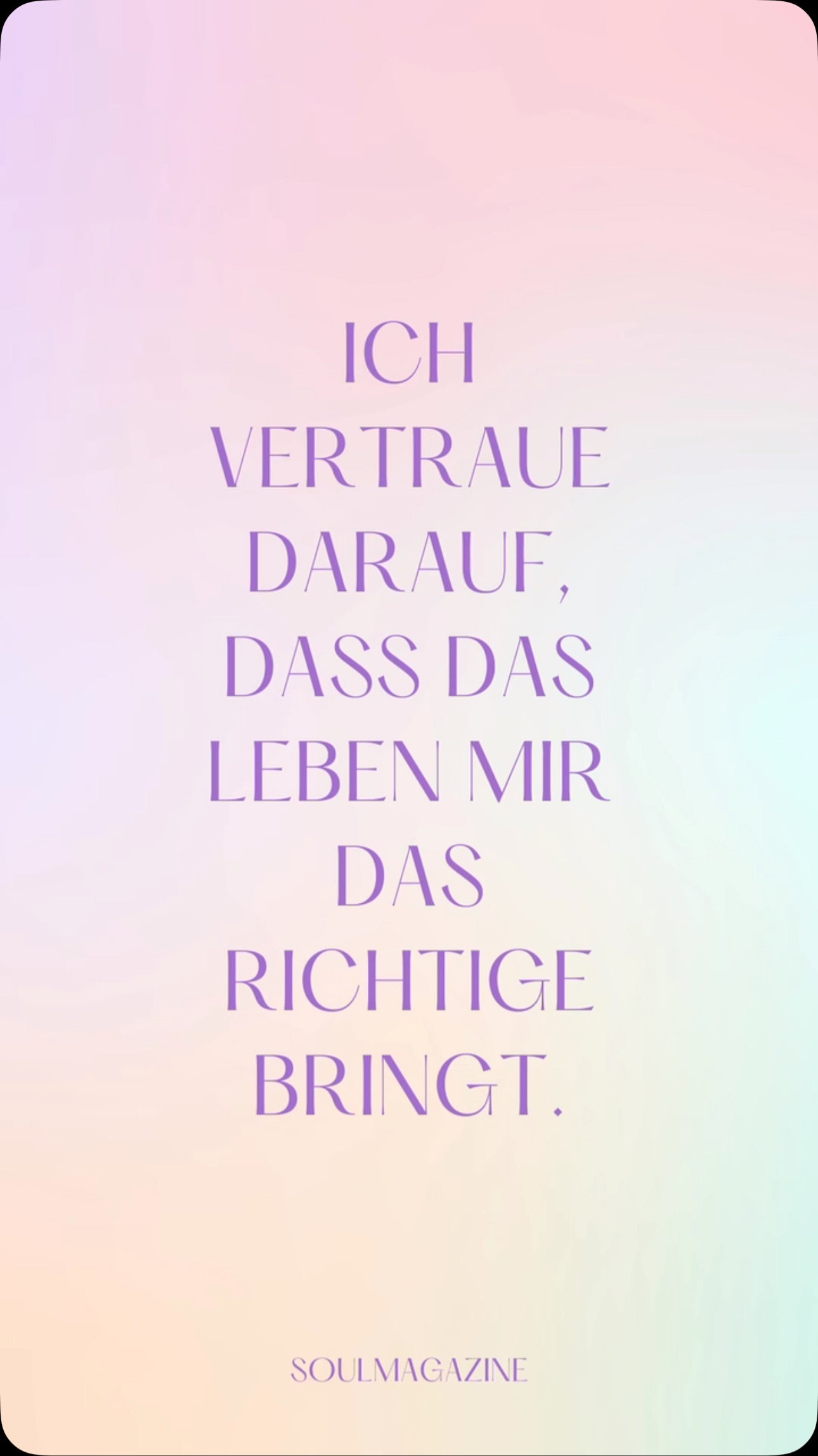 🍀Diese Woche erwarten uns glückliche, unerwartete Momenten, die genau zur richtigen Zeit und am richtigen Ort geschehen. Du kannst jetzt mit einer inneren Haltung des Vertrauens und der Annahme durch das Leben gehen, und dir wird auffallen, dass sich Dinge in deinem Leben auf eine Weise fügen, die du dir nicht einmal erträumt hast.
✨Vertraue darauf, dass das Leben genau das Richtige für uns bereithält.
👉 Folge uns für mehr Impulse
#soulmagazine #vertrauen #vertraueninsleben #vertrauenindichselbst #annahme #glücksmomente #humandesign #humandesigntransit
