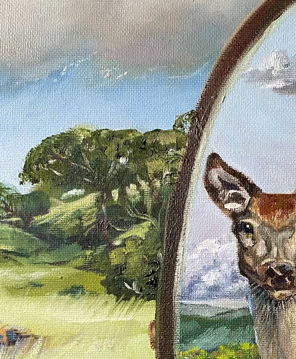 ON MY EASEL - A work in progress featuring a local landscape with narrative elements. I do love to tell a story, and oils is my favourite medium!
#lyndasampsonart #archive #outsiderart #australianartist #mypaintings #oilsoncanvas #somerset #workinprogress #wip