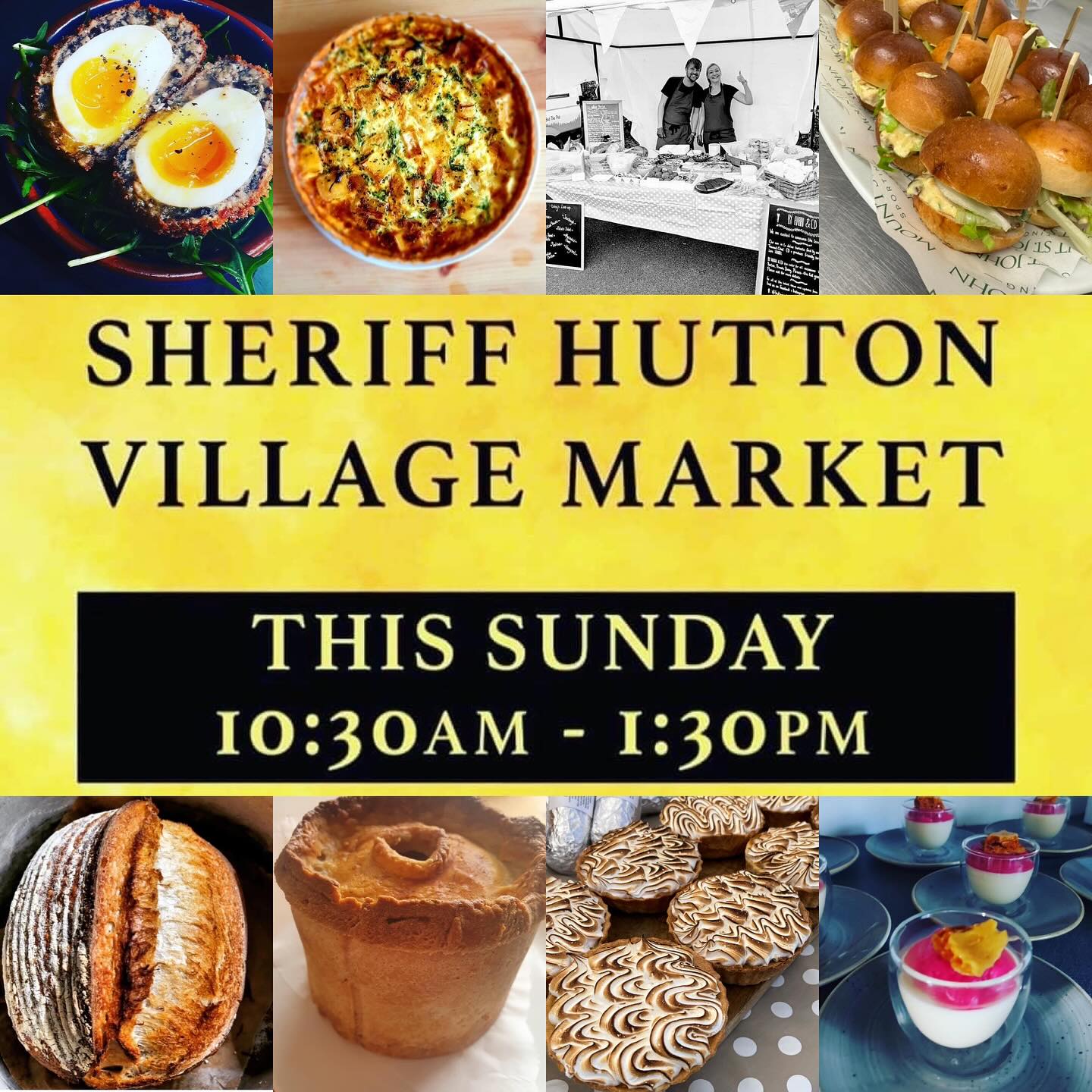 It’s Market Day tomorrow @sheriffhuttonvillagemarket and we are BACK!! Super excited to return and @chef_ed_allen has been busy cooking some delicious grub for you all! Scroll through to see our menu for tomorrow….
Plenty on offer from Quiches, Scotch Eggs, Breads, Sausage Rolls, Deli Pots, Parfait and of course our Lemon Meringue Pies (and more)! Lots of goodies to sort out lunches for the week ahead!
We will be there from 1030 alongside over 50 stalls (indoor and outdoor) so make sure you have your shopping bags at the ready for a Sunday morning shopping treat.
Looking forward to seeing you there!
#food #supportsmallbusiness #supportlocal #market #shvm #caterer #catering #ryedale #foodie #foodphotography #pastry #dessert #bread #sourdough #yorkshire #york #farmersmarket #quiche #family