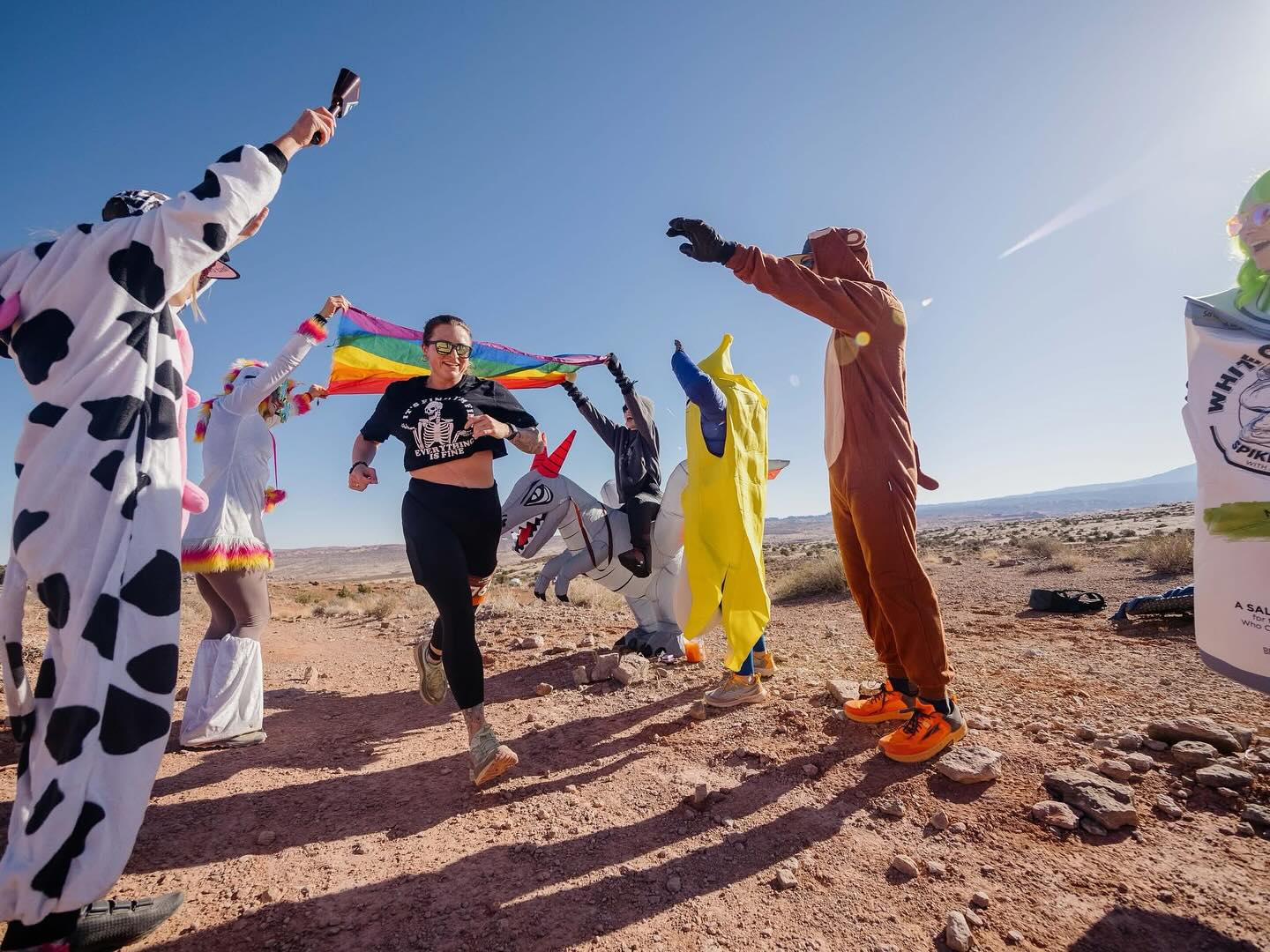 Congrats to @tanzmania32 on crushing her best time @transrockiesrunning Moab run the rocks by 1 hour 37 minutes 🤯!! We are so proud!!