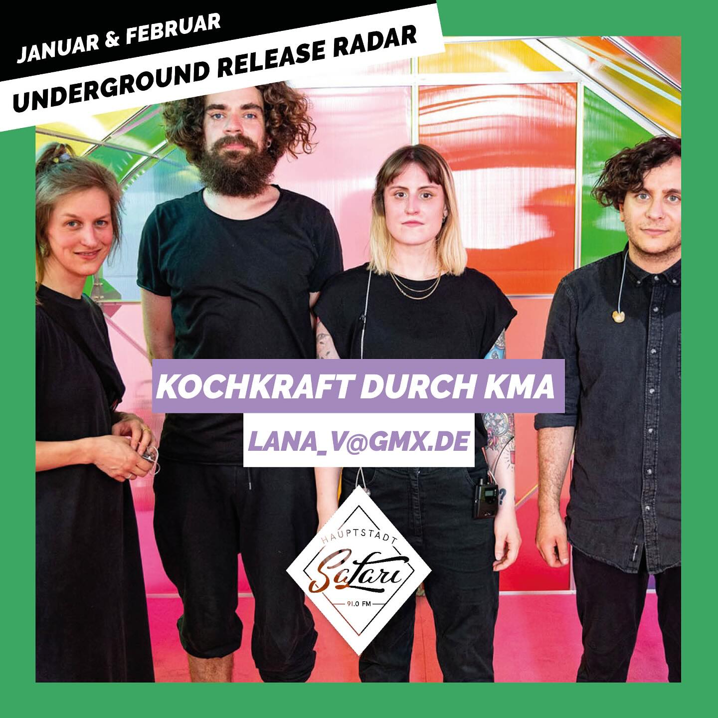 ◾️KOCHKRAFT DURCH KMA haben ihre neue Single “lana_v@gmx.de” veröffentlicht.
◾️Damit gibt’s nicht nur einen weiteren Vorgeschmack auf ihr kommendes Album “Hardcore Never Dies Das”, das am 11. April 2025 über Grand Hotel van Cleef erscheint, sondern auch die Ankündigung einer ausgiebigen Headline-Tour!
◾️Über 20 Konzerte in Deutschland, Österreich und der Schweiz stehen auf dem Plan – also definitiv eine Band, die man live nicht verpassen sollte!
👉 Jetzt den ganzen Underground Release Radar auf Spotify hören! Link in der Bio 🎧