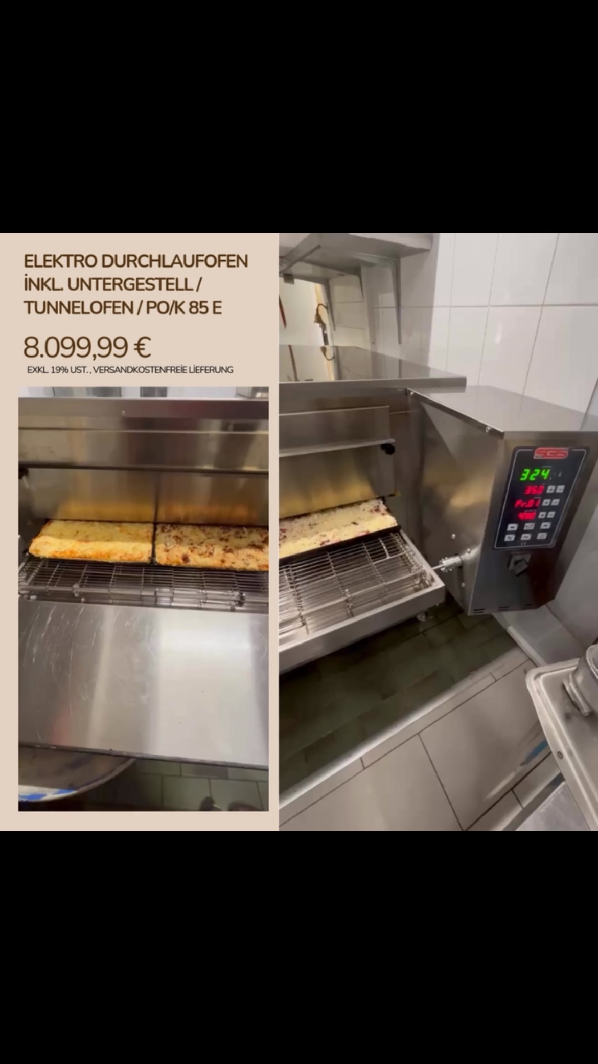 Elektro Durchlaufofen inkl. Untergestell / Tunnelofen / PO/K 85 E
Und für mehr können Sie unsere Website besuchen
https://sgs-gastro.de/