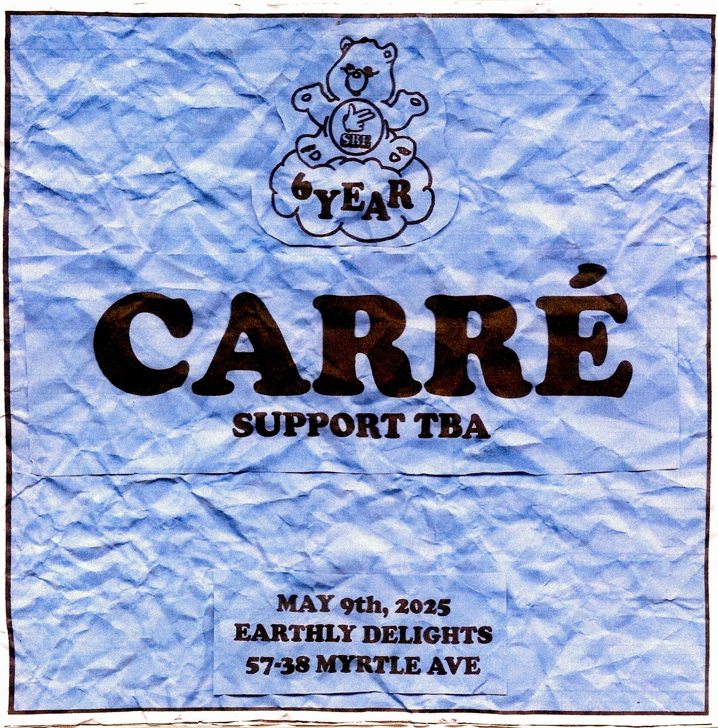 We couldn’t be more excited to announce the SBE 6-Year Anniversary with easily one of our biggest inspirations in the space right now... @carre__carre
A shining star for dubstep’s application in the club, Carré steps up for her return to NYC for what’s set to be one of the largest nights of bass music Gotham has to offer. Having recently moved to London, having her back in the states, for an anniversary party nonetheless, is a very full circle moment for SBE!
As the anniversary parties go, we’ve got some tricks up our sleeve for the evening’s supporting duties, full lineup announcement to come in the weeks ahead. Those on our email list will see the full lineup first!
Tickets are live via RA now, early birds are available while supplies last. Big up to Earthly Delights for the invite to host such a milestone celebration!
6 years of dubstep and bass music in NYC & we don’t plan on slowing down anytime soon!
SEE YOU IN THE DANCE
Carrébear flyer designs by @sarkosis.nj