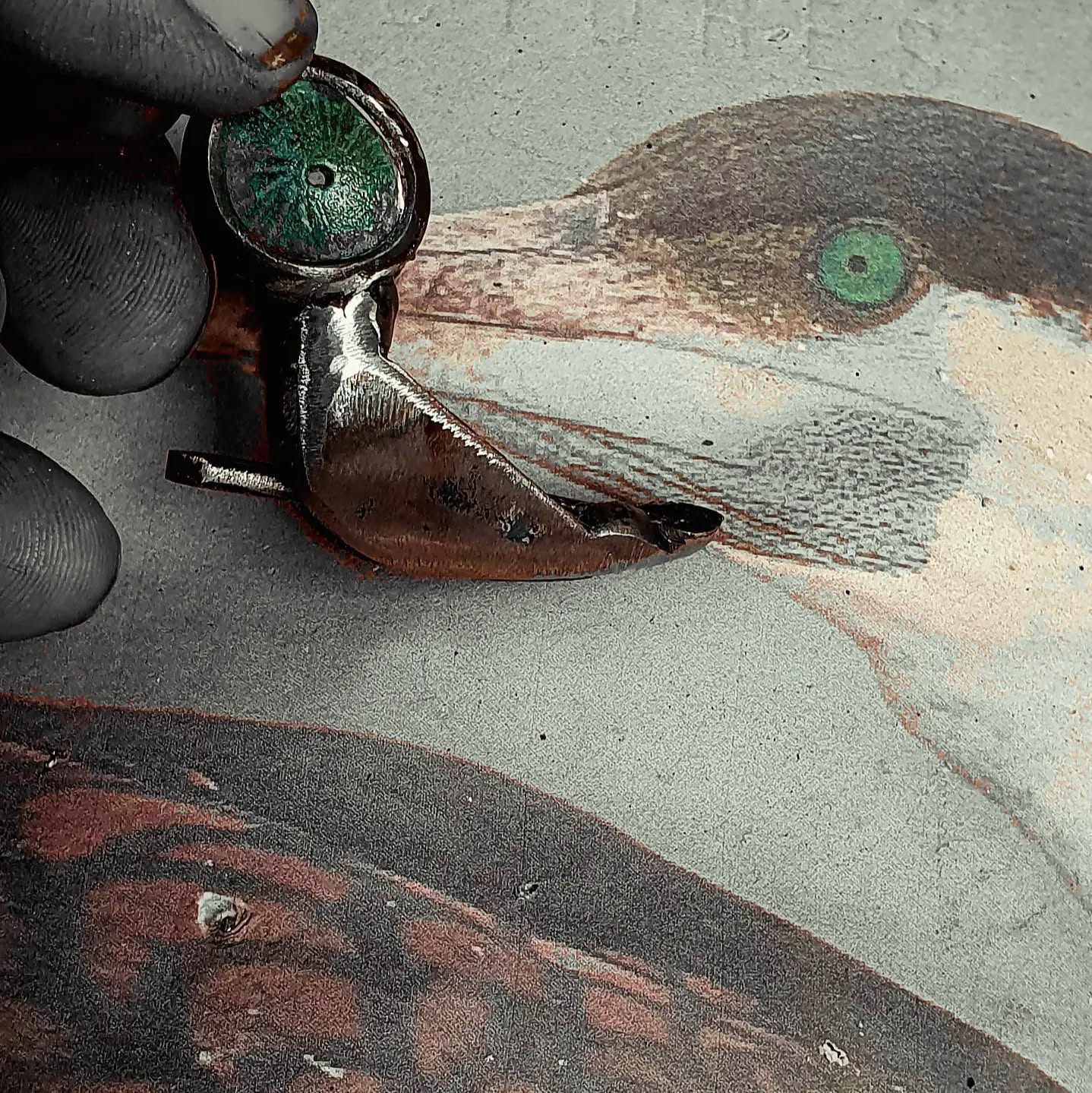 Today the eyes start to come together
Made from copper with green patina
#dsdesigns #perthsculptures #Artlovers #artlife #perthart #cormorant #greeneyes