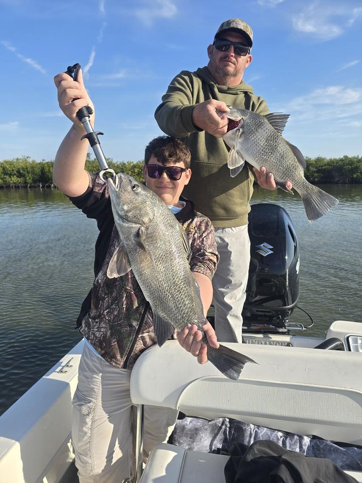 Had an awesome day fishing the Mosquito Lagoon! Boated some nice Black Drum and took in the beautiful scenery. Who's ready to go fishing?
#CodeRedFishingCharters #FishingInMosquitoLagoon #InshoreBlackDrum #LightTackleFishing #FloridasFishingCharters #FishingWithAView #SunnyFloridaFishing #FishingAdventures #NewSmyrnaBeachFishing #FreshCatchFriday #CatchOfTheDay #FishOn