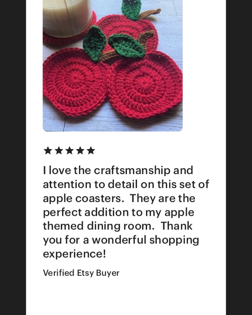 Check out my newest 5 star review! Click the link to get your own set and check my other listings for you, your home, and your pet.
https://encydesigns.etsy.com/listing/1562233836
