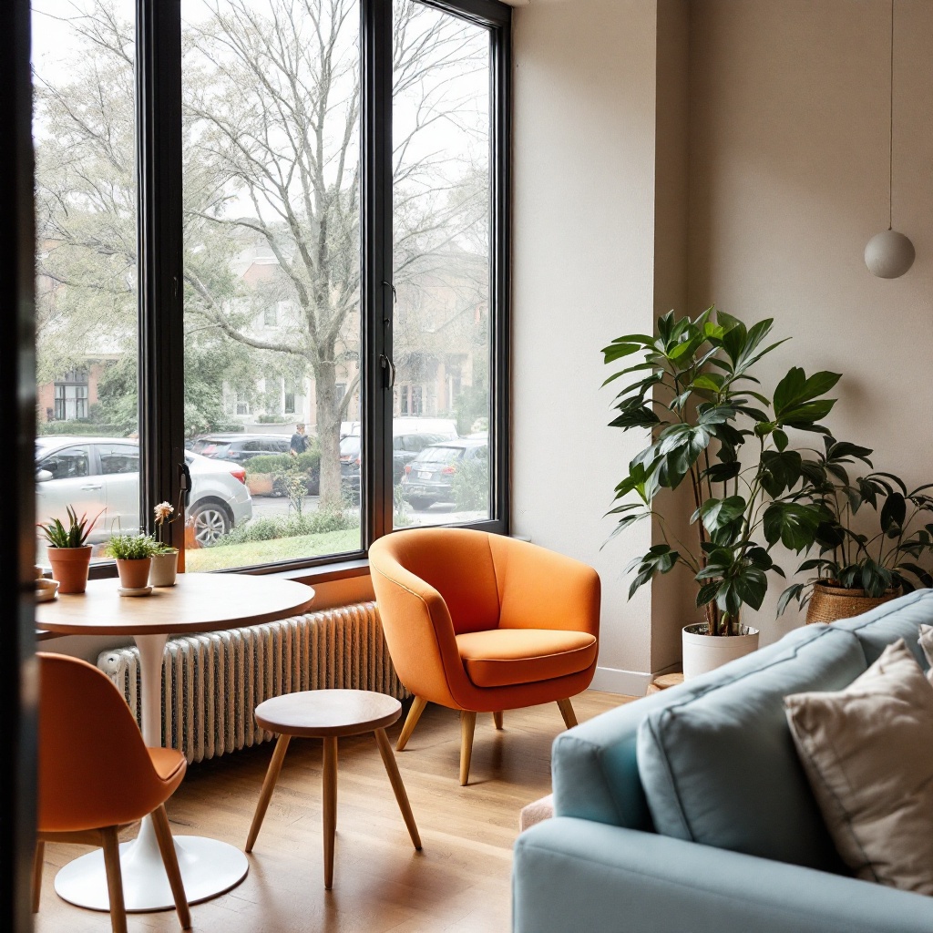 ☀️ Natural light, cozy seating, and a touch of greenery—this space is giving us all the warm vibes! 🌱 Where would YOU curl up in this room? #CozyCorners #InteriorGoals #MotionwayMagic