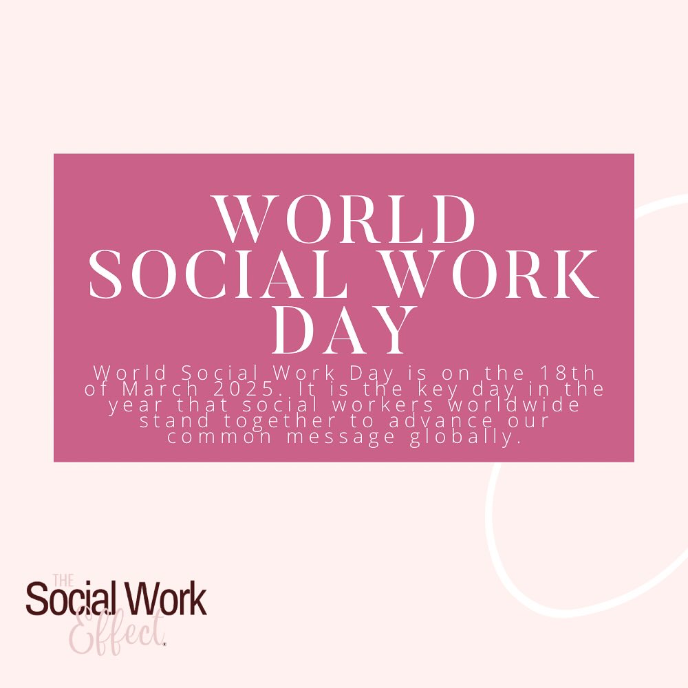 🌍💙Happy World Social Work Day!💙🌍
Today, we celebrate the heart and soul of change, SOCIAL WORKERS! 💪🏾🖤 From advocating for the most vulnerable to empowering communities, social workers create waves of impact every single day.
This year’s theme, “Strengthening Intergenerational Solidarity for Enduring Wellbeing.”
📢 Tag a social worker who inspires you!
💬 Drop a comment and share how social work has touched your life!
🔄 Repost to spread awareness! #TheSocialWorkEffect #WorldSocialWorkDay #TheSocialWorkEffect #SocialWorkersRock #AdvocacyInAction #ChangeMakers #Empowerment #MentalHealthMatters #SocialWorkMatters