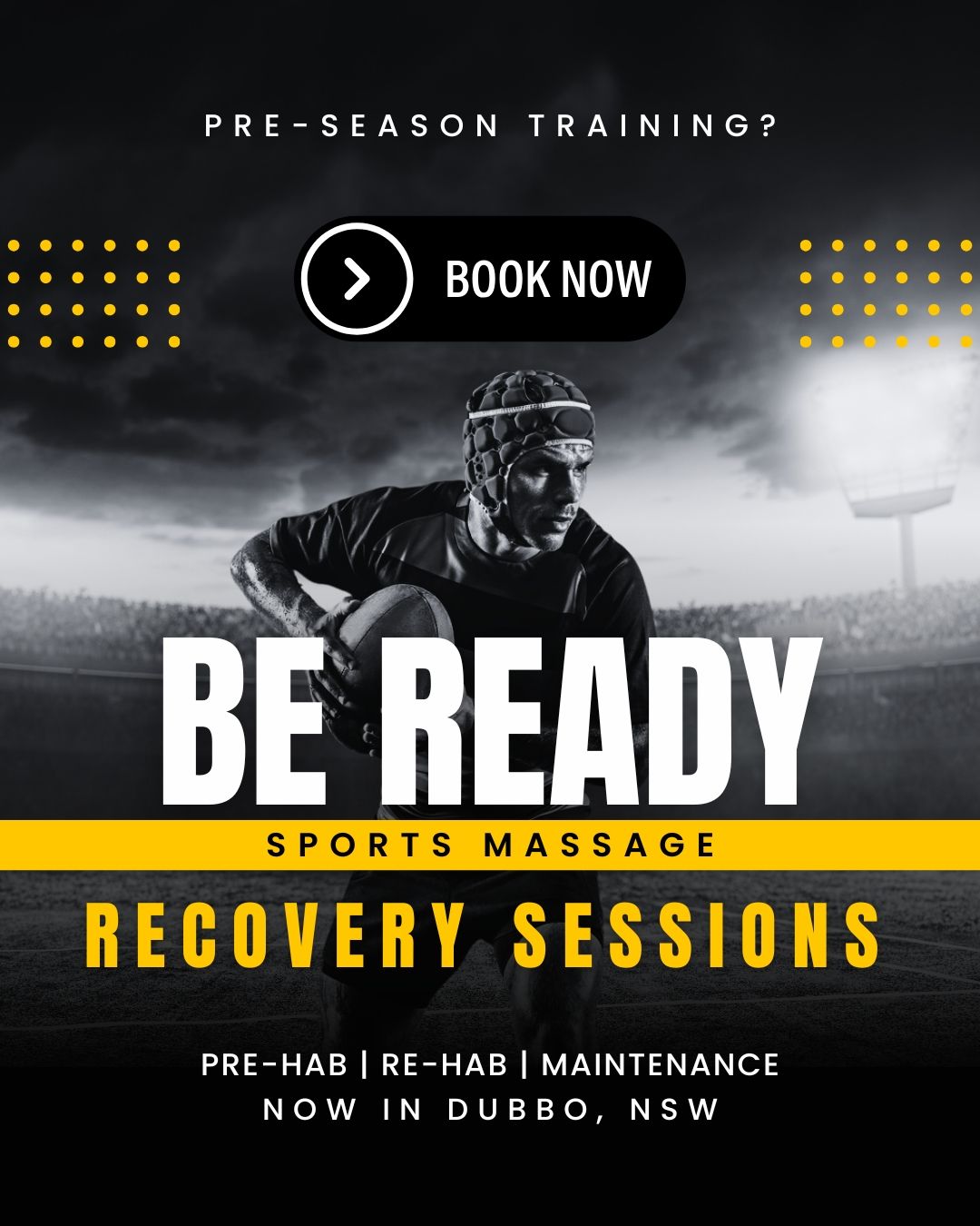 Pre-season is already underway for our winter sports codes. The weather isn't being kind, so training sessions will need to consider hydration and recovery to ensure match fitness.
Whether you are coming into the season in peak condition, leaning in slowly as you're coming back from injury or have concerns about your body giving you everything you need to perform at your best; consider sports massage therapy and how it may help you have a successful season.
Learn more by heading to the website or better still - book in and find out how I work with athletes in the clinic.
#sportsmassagedubbo #remedialmassagedubbo #athleterecoverydubbo #athletepreparation